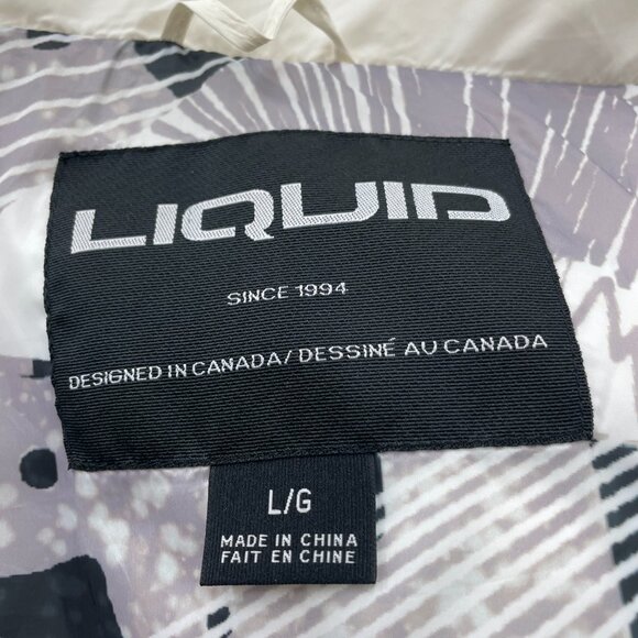 Liquid, White Puffer Jacket, Women's Size Large  BRAND NEW! - Picture 9 of 9